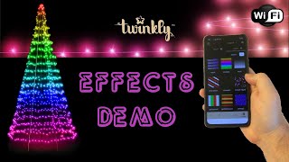 Twinkly Light Tree  Effects Demo  Super Easy Christmas Lightshow [upl. by Drue]