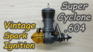 1946 Super Cyclone 604 10cc Vintage Spark Ignition Engine [upl. by Anhcar]