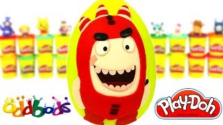 Huevo Sorpresa Gigante de Oddbods en Español de Plastilina Play Doh [upl. by Festa]