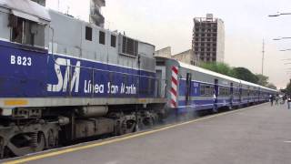 20101006 Linea San Martin B823 departs Chacarita [upl. by Lavicrep190]