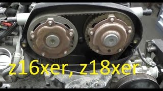 Camshaft gear adjusters replacement on z16xer z18xer Astra H Zafira B Vectra C p0011 p0014 noise [upl. by Haskel]