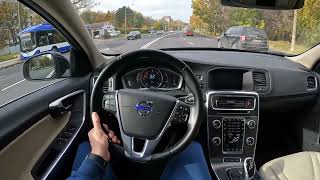 2015 Volvo V60 24 D6 Plugin Hybrid AWD Geartronic POV test drive 23 Xander POV Drive [upl. by Helm]