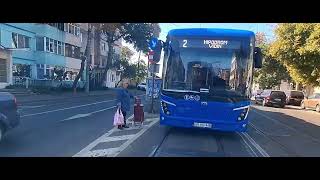 Tramvai Braila BR02 Maria Filotti pe Linia 22 [upl. by Niar547]