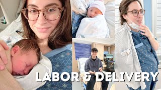 LABOR AND DELIVERY  positive birth vlog  first baby [upl. by Yacov806]