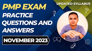 PMP Exam Questions 2023 Nov and Answers Practice Session  PMP Exam Prep  PMP for Project Manager [upl. by Archy]