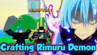 Crafting Rimuru Demon LordDemon Slime Best Craftable  Anime Fighters Simulator [upl. by Olga]