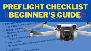 Drone Preflight Checklist for Beginners DJI Mini 3 Pro [upl. by Slater]