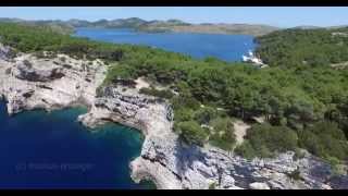 Insel Dugi Otok und Lavsa Kroatien Luftaufnahmen [upl. by Thaddeus]