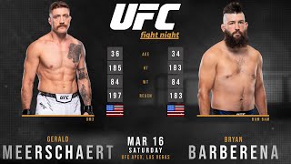 Gerald MEERSCHAERT vs Bryan BARBERENA Full FIGHT [upl. by Eltsirk760]