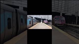 【Amtrak】0726 Acela train departure at Boston South Station acelaexpress amtraktrain train [upl. by Nilak]