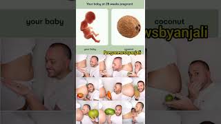 1 to 40 week baby development with fruit size growth in moms womb ♥️🥰shorts pregnant [upl. by Decker]