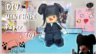 Diy mint hope paper toy with paper at home💜 [upl. by Noami]