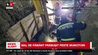 MAL DE PĂMÂNT PRĂBUȘIT PESTE MUNCITORI ÎN BUZĂUȘtiri B1TV16 nov 2024 [upl. by Malin19]