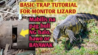 TRAP TUTORIAL FOR MONITOR LIZARD HALOHAWO O BAYAWAK SUPPER EASY AND FAST TO MAKE THIS😊 [upl. by Ecaidnac473]