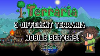 Top 3 Best Terraria Mobile Servers IOSANDROID PUBLIC SERVERS  Terraria 13 [upl. by Inoj]