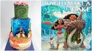 HOW TO MAKE A MOANA CAKE  Abbyliciousz The Cake Boutique [upl. by Eseyt801]