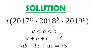 Solution Number of Divisors [upl. by Atteval]