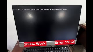 Fixed error 1962  No Operating System Found Boot Sequence Will Automatically Repeat  Lenovo [upl. by Elyagiba]