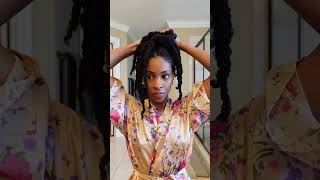 Request hair tutorial Fluffy bun with jumbo twists [upl. by Ailito]