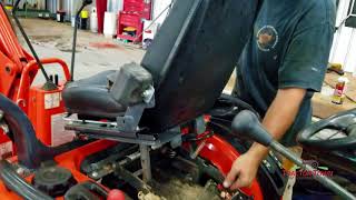 How to Flip Operate and Turn the Seat on Your Kubota BX25DLB [upl. by Onavlis]