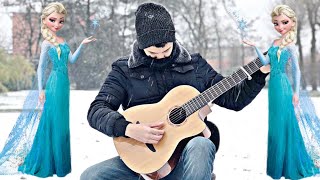 Do You Wanna Build a Snowman on Classical Guitar by Mota [upl. by Aydan336]