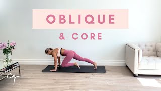 12 Min OBLIQUE AND CORE WORKOUT at Home  No Equipment [upl. by Enneicul288]