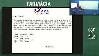 Curso de Farmácia para o Exército  ESFCEx 2023  Aula de Toxicologia  Questões de Provas Passadas [upl. by Willet]