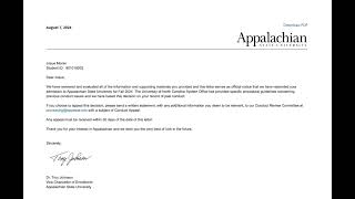 Student with a Disability Faces Rescission Appalachian State University Review Josue Moran [upl. by Nnil]