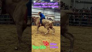 Quitan invicto toro g63 bullrider bullrider bullriders jinetes bullrider toros jaripeo rode [upl. by Norraj]