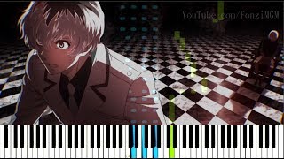 Tokyo Ghoulre Season 3 OP quotAsphyxiaquot  CöshuNie Synthesia Piano Tutorial [upl. by Oniotna]