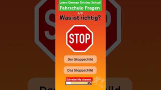 Learn German  In der Fahrschule Verkehrszeichen und Verkehrsregeln deutsch führerscheinprüfung [upl. by Alys477]