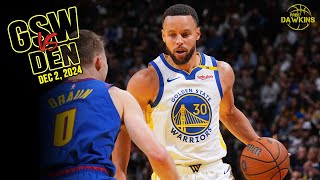 Golden State Warriors Team Highlights vs Nuggets  Dec 3 2024  FreeDawkins [upl. by Lennie]