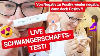 LIVE SCHWANGERSCHAFTSTEST Von NEGATIV zu POSITIV Kinderwunsch Rückblick Teil 2 [upl. by Ammeg]