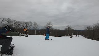 Snowboarding WinterPlace  West Virginia  Top to Bottom longest run [upl. by Siraf661]