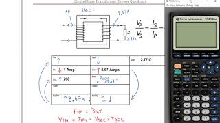 Single Phase Transformer Ratio Question 3 [upl. by Hsima]