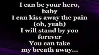 HERO Lyrics  ENRIQUE IGLESIAS [upl. by Anizor]