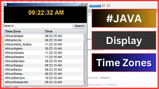 Java Project Tutorial  How to get And Display All Time Zones In Java Netbeans With Source Code [upl. by Tillinger]