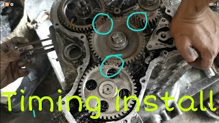 how to Yanmar engine timing install diesel engine timing fitting [upl. by Georgy]