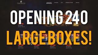 World of Tanks Opening 240 Premium Christmas Boxes [upl. by Ecineg]