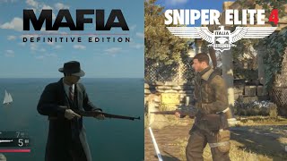 Sniper Elite 4 Vs Mafia Definitive Edition  Weapon Comparison [upl. by Hatnamas209]