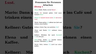 1 ÜbungGramatik Pronomen für Personen amp Sachen deutsch sprachenlernen lernen lerndeutsch [upl. by Wartow814]