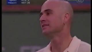 Indian Wells 2001  Hewitt vs Agassi SF [upl. by Botnick332]