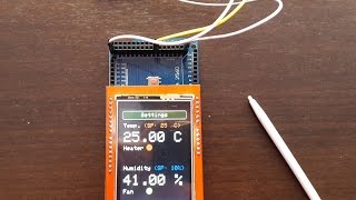 Arduino Project  Touchscreen Temperature amp Humidity Controller [upl. by Burnight]