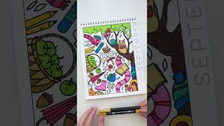 18 Months of Calendar Coloring Pages for Adults coloringbooksforadults coloringbookforadults [upl. by Anuahsal457]