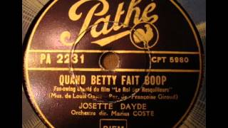 Josette Dayde quot quand Betty fait boop quot 1944 [upl. by Anneliese]