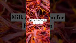 Milk and Saffron for Fairer Skin fairerskin saffronfacemask brighteningfacemask naturalglowskin [upl. by Naor261]