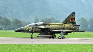 Saab Viggen Fighter Jet Special Compilation from the Swedish Airforce Historic Flight SwAFHF [upl. by Dolphin]