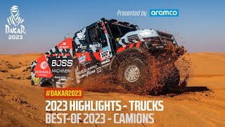 Trucks Highlights presented by Aramco Dakar2023 [upl. by Sikorski]