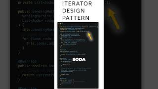 Master the Iterator Design Pattern Vending Machine in Java coding java programming software [upl. by Rebbecca892]