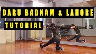 Daru Badnam VS Lahore Dance Tutorial  Vicky Patel Choreography  Bollywood Hip Hop Step By Step [upl. by Elatan]